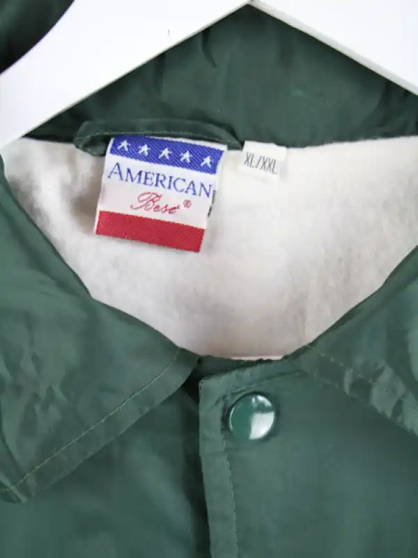 Vintage Leichte Jacke Grün XL – Detailansicht Vorderseite