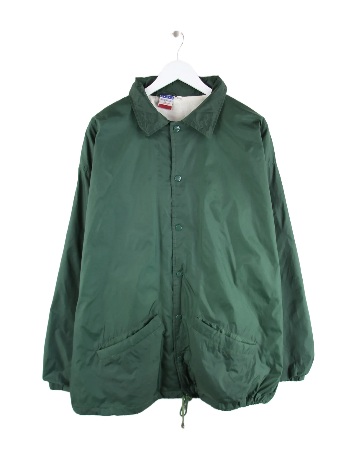 Vintage Leichte Jacke Grün XL – Vorderseite