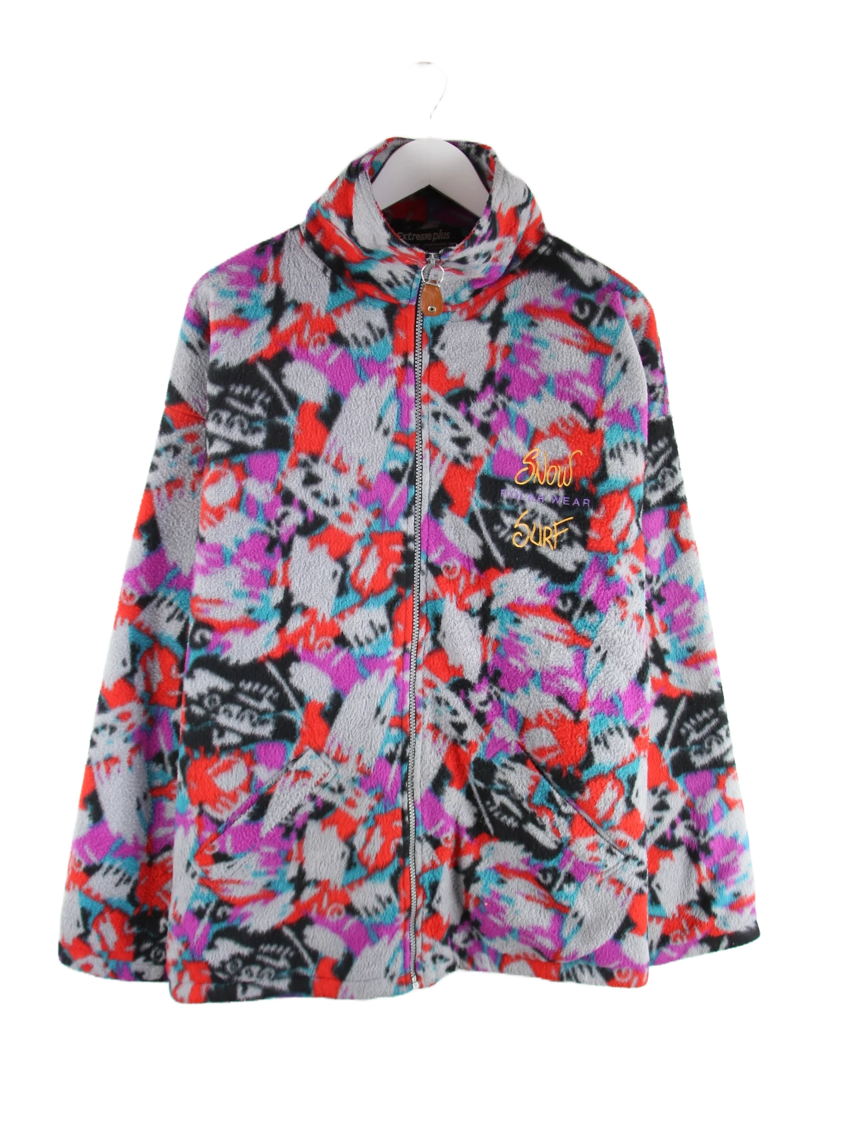 Vintage Leichte Jacke Mehrfarbig XL – Vorderseite