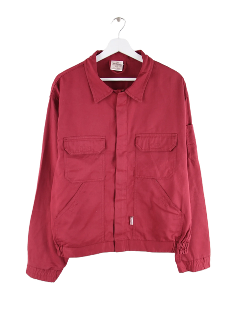 Vintage Leichte Jacke Rot XL – Vorderseite