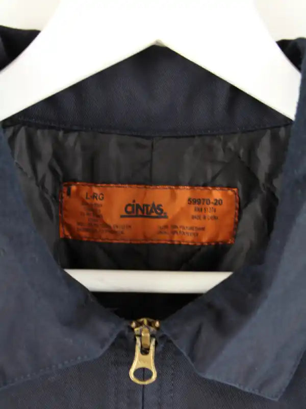 Vintage Leichte Jacke Schwarz L – Etikett