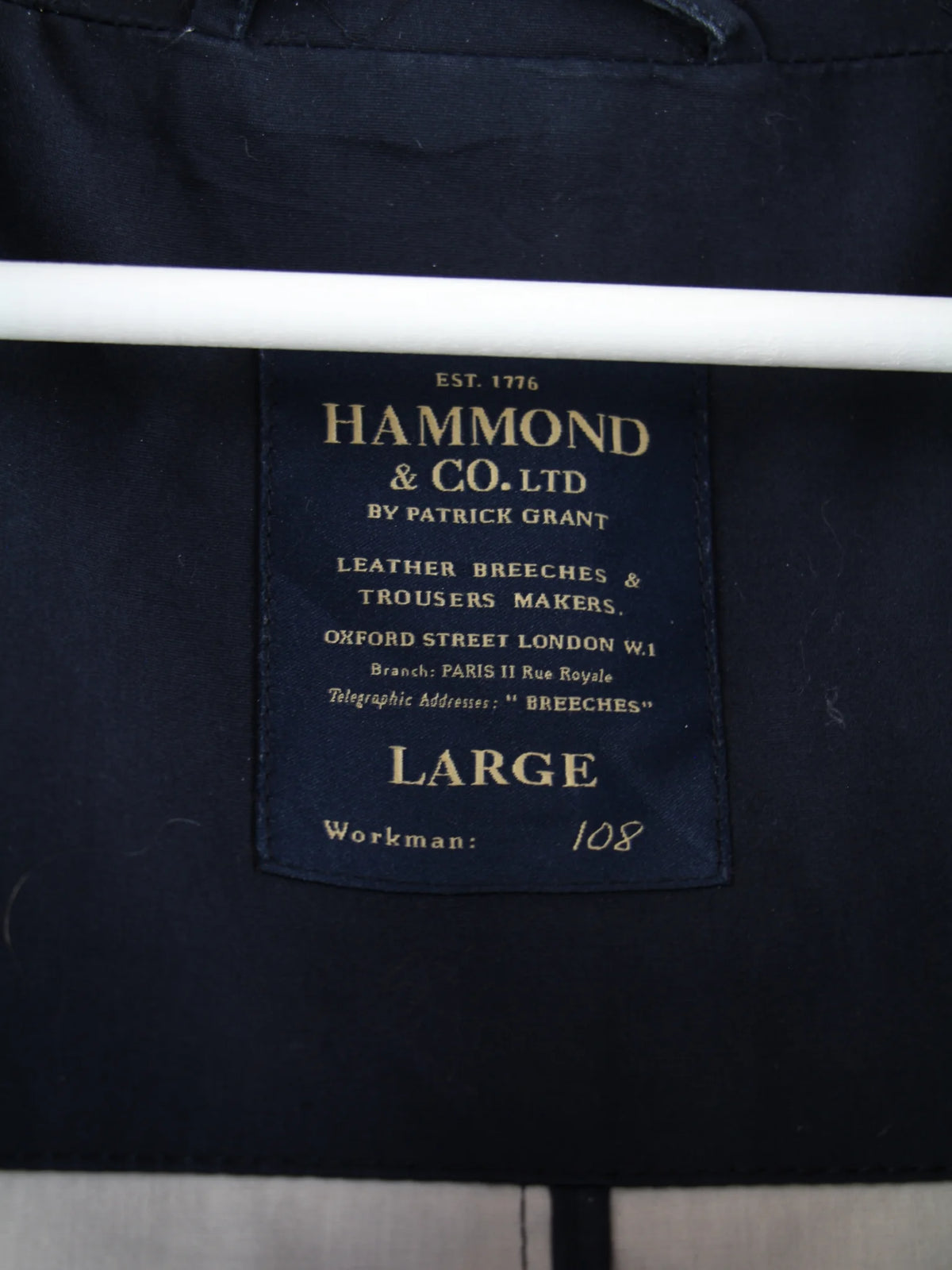 Vintage Leichte Jacke Schwarz L – Etikett