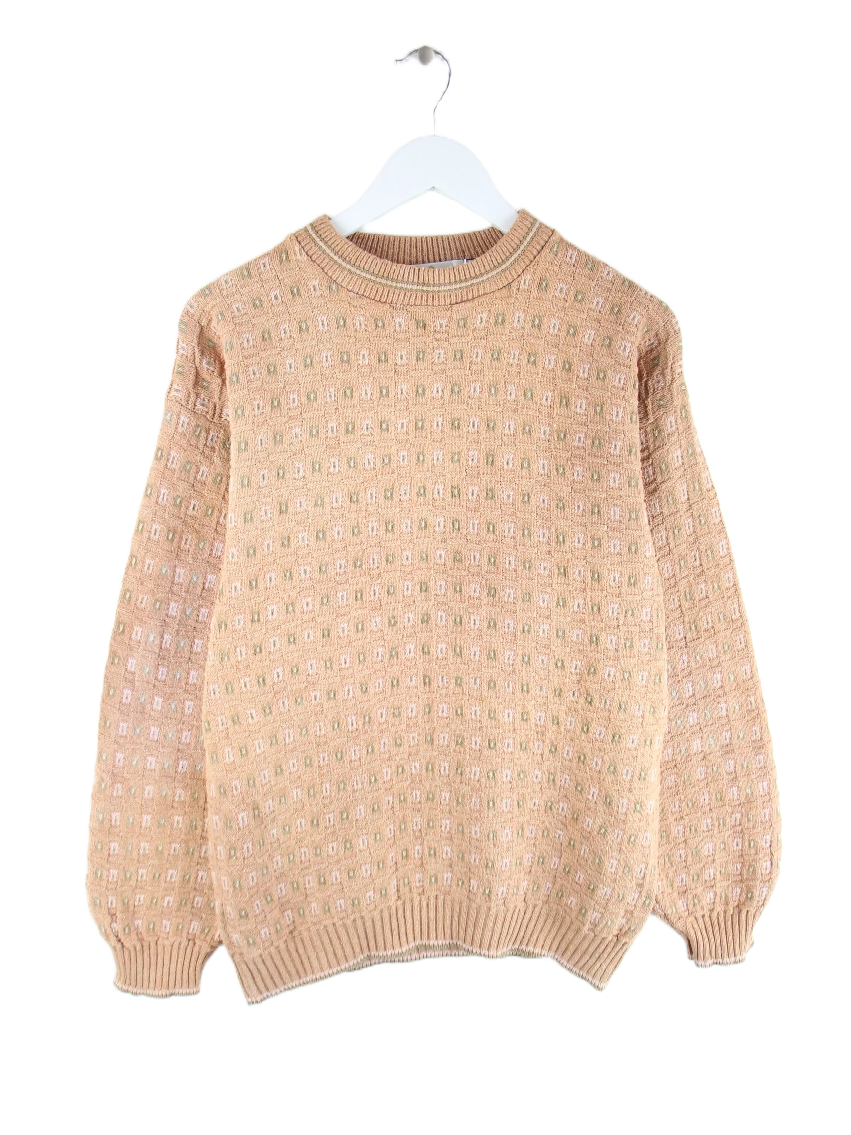 Vintage Pullover Beige M – Vorderseite