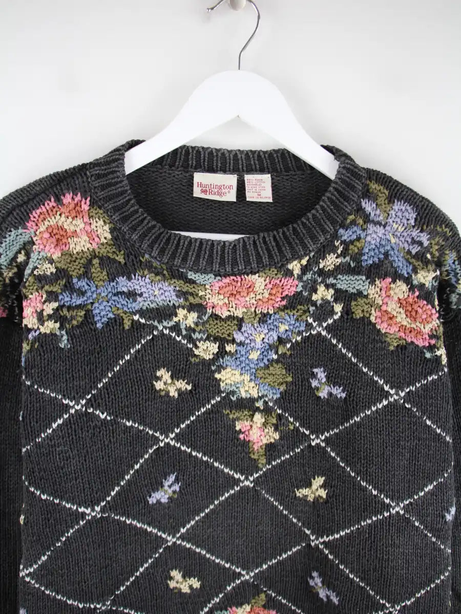 Vintage Pullover Grau M – Detailbild 1