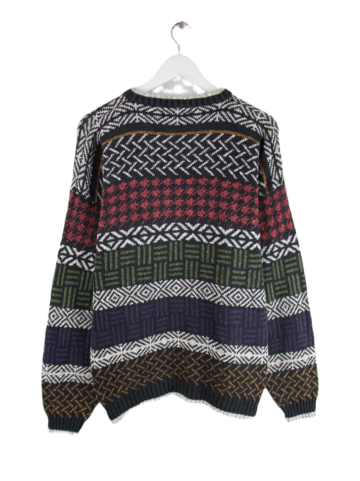 Vintage Pullover Mehrfarbig XL – Rückseite