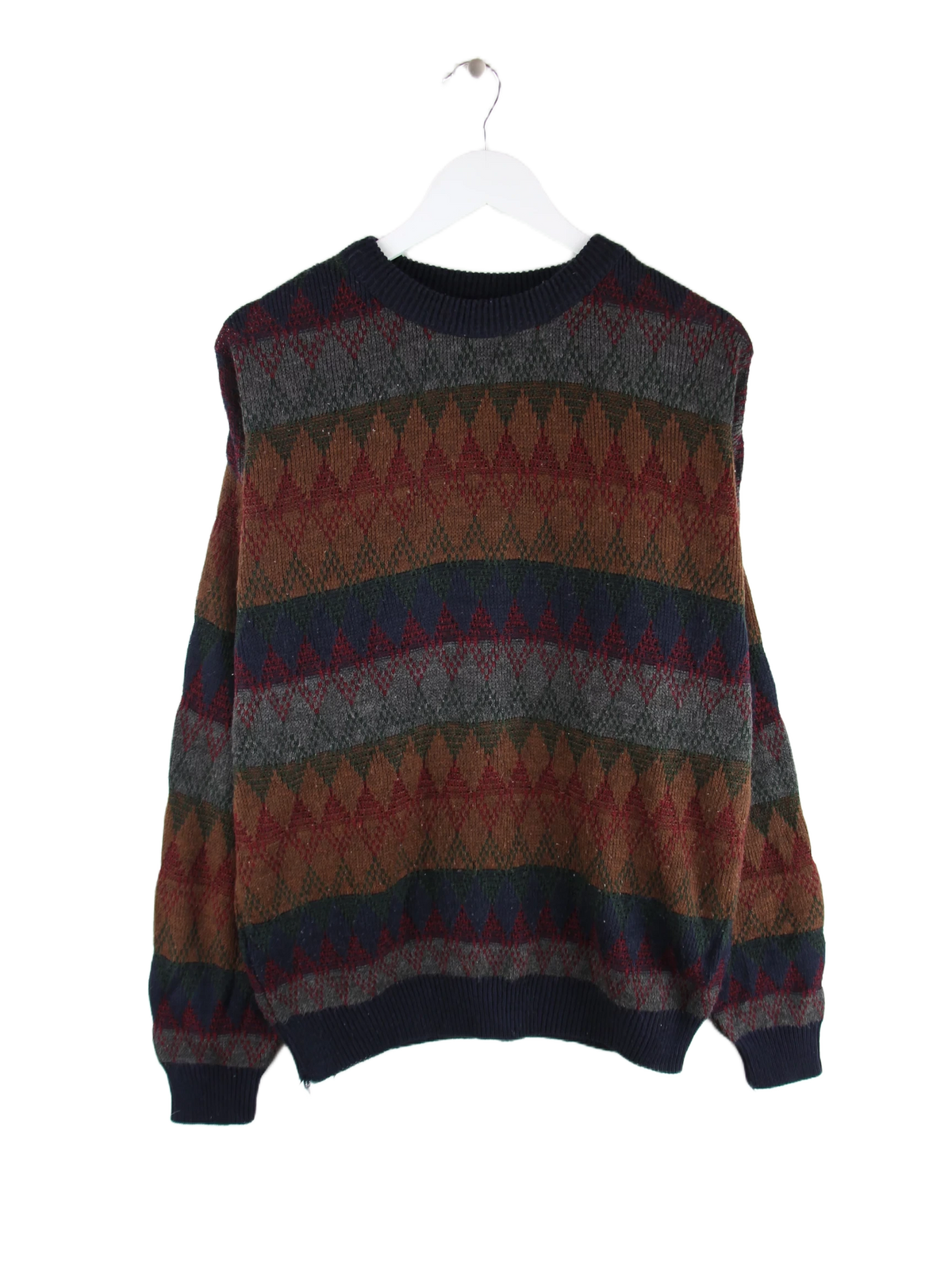 Vintage Pullover Mehrfarbig L – Vorderseite