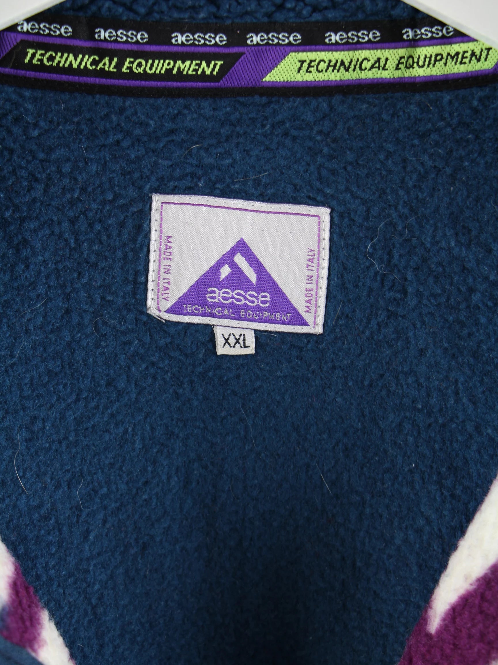Vintage Sweater Blau XXL – Etikett