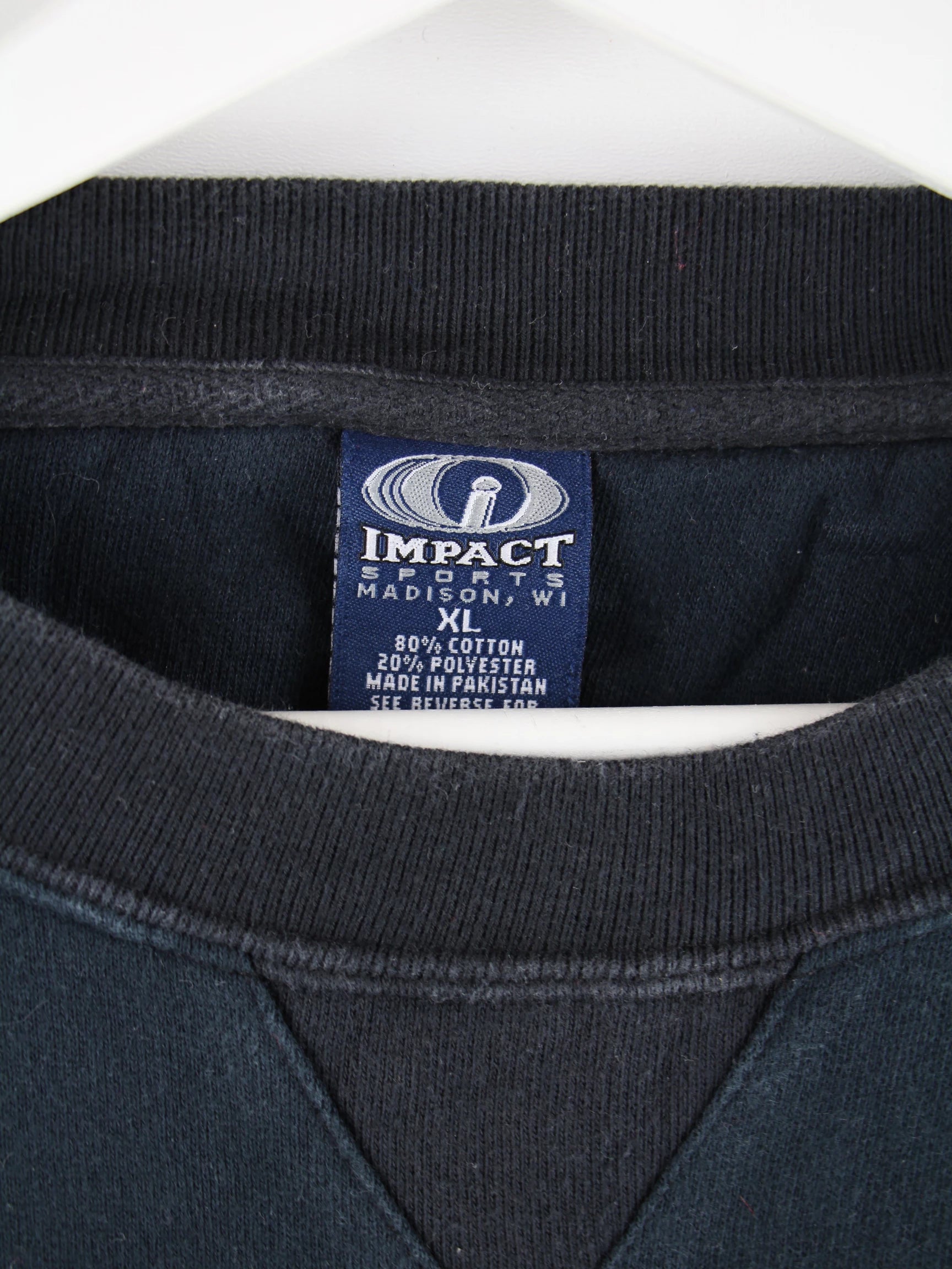 Vintage Sweater Schwarz XL – Etikett