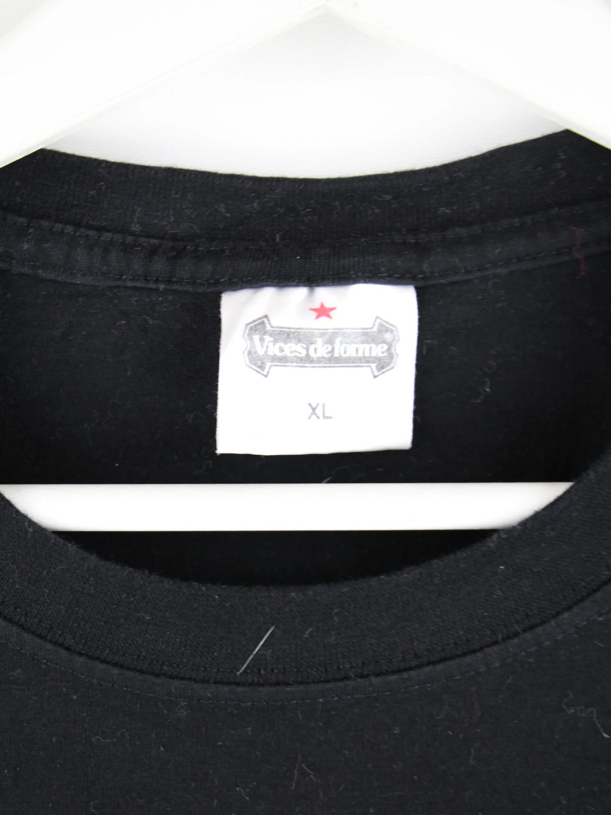 Vintage T-Shirt Schwarz XL – Etikett
