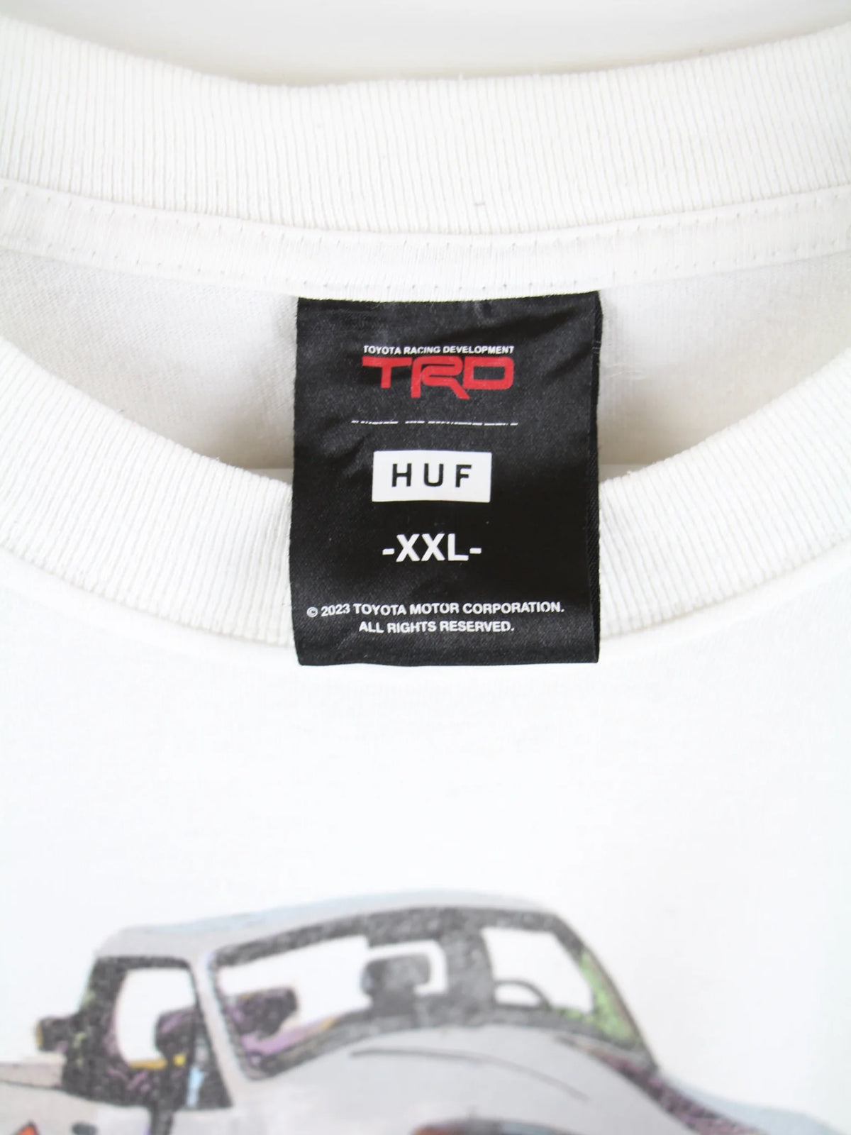 Vintage T-Shirt Weiß XXL – Etikett