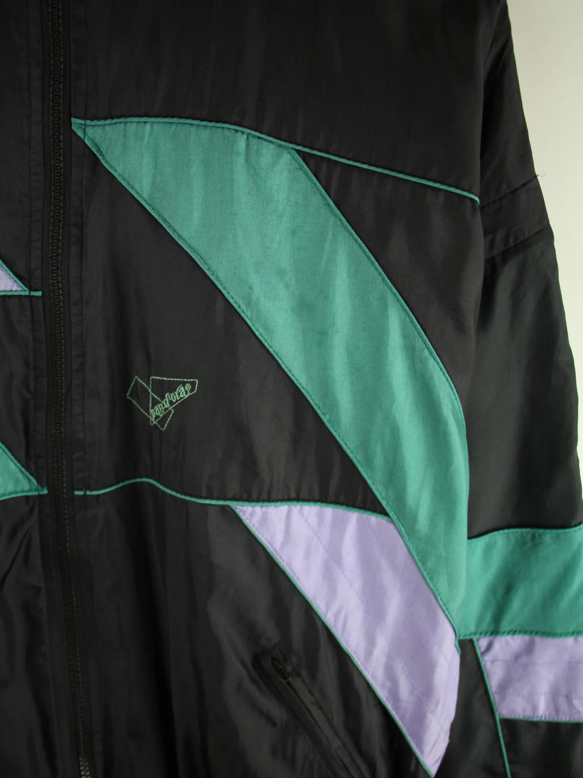 Vintage Trainingsjacke Mehrfarbig S – Detailbild 1