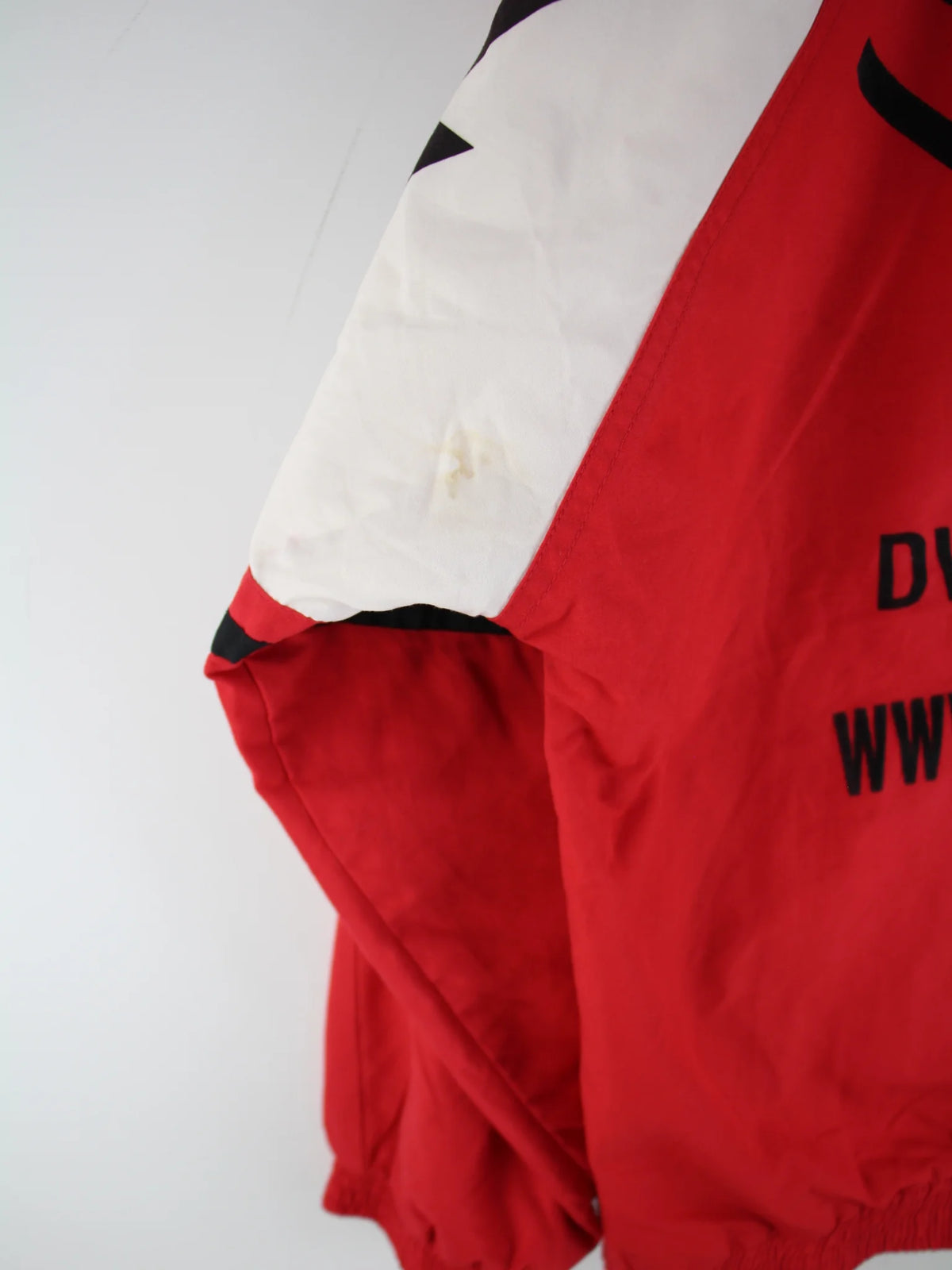 Vintage Trainingsjacke Rot M – Detailbild 3