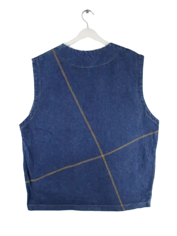 Vintage Weste Blau XXL – Rückseite