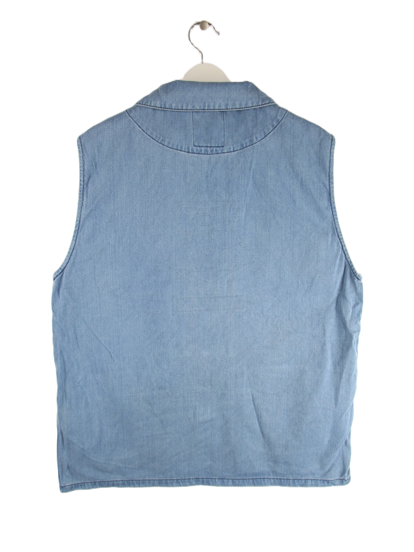 Vintage Weste Blau XXL – Rückseite