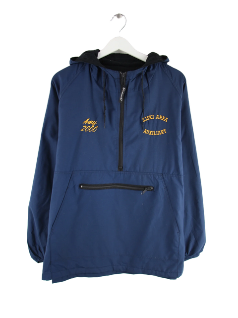 Vintage Windbreaker Blau M – Vorderseite
