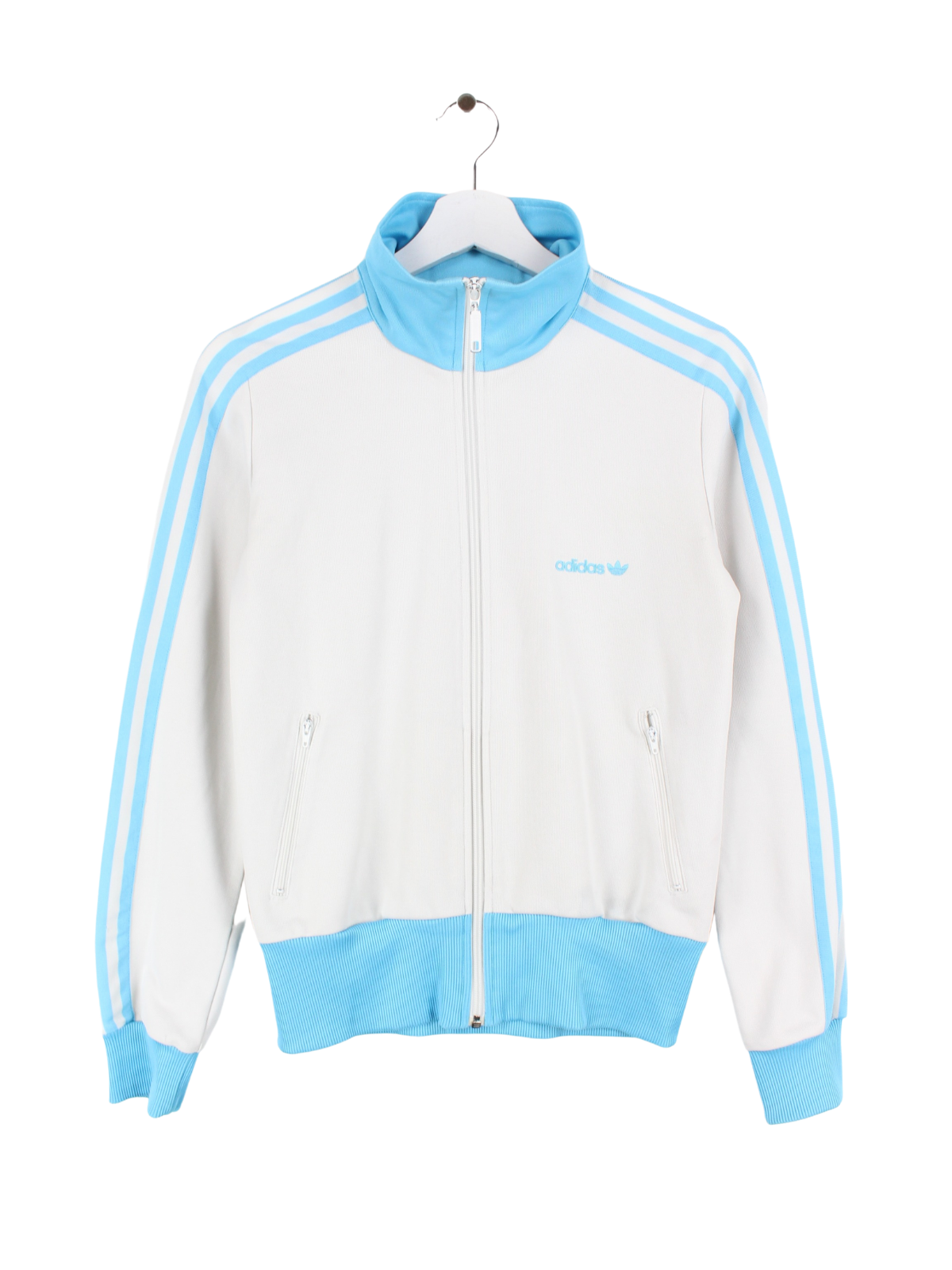 White adidas track jacket sales women's