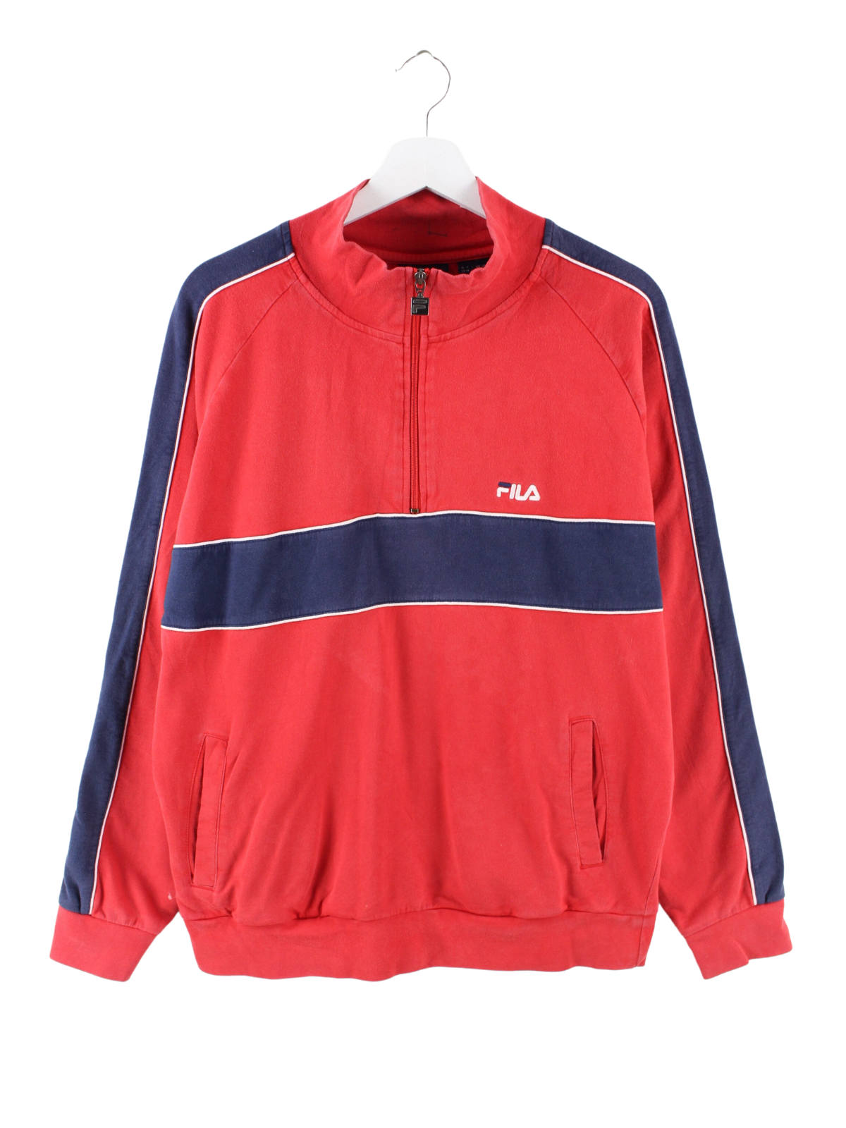 Fila Half Zip Sweater Red M