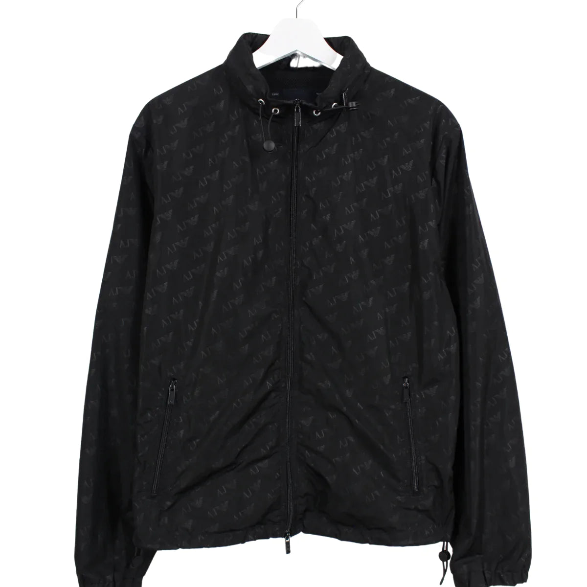 Armani Jeans All Over Logo Jacket Black M – Peeces