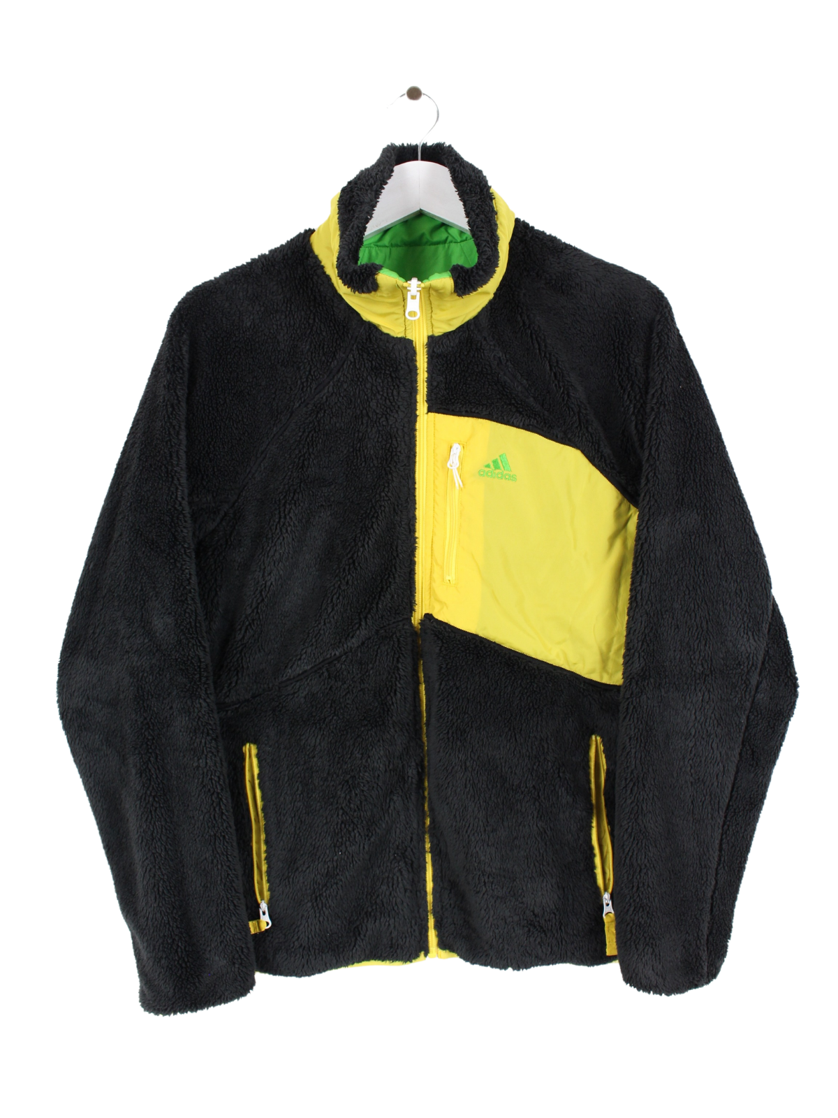 Adidas Women s Teddy Fleece Jacket Black 38 M Peeces