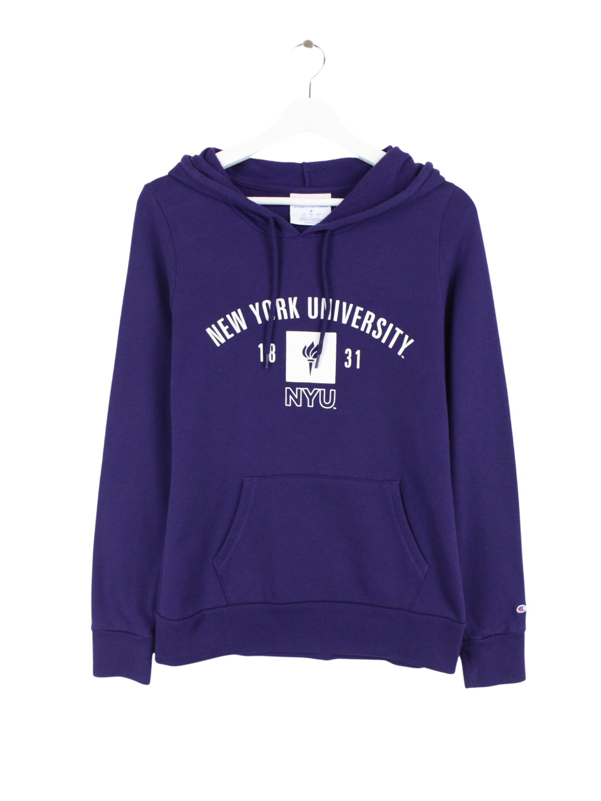 Champion New York University Hoodie Purple M