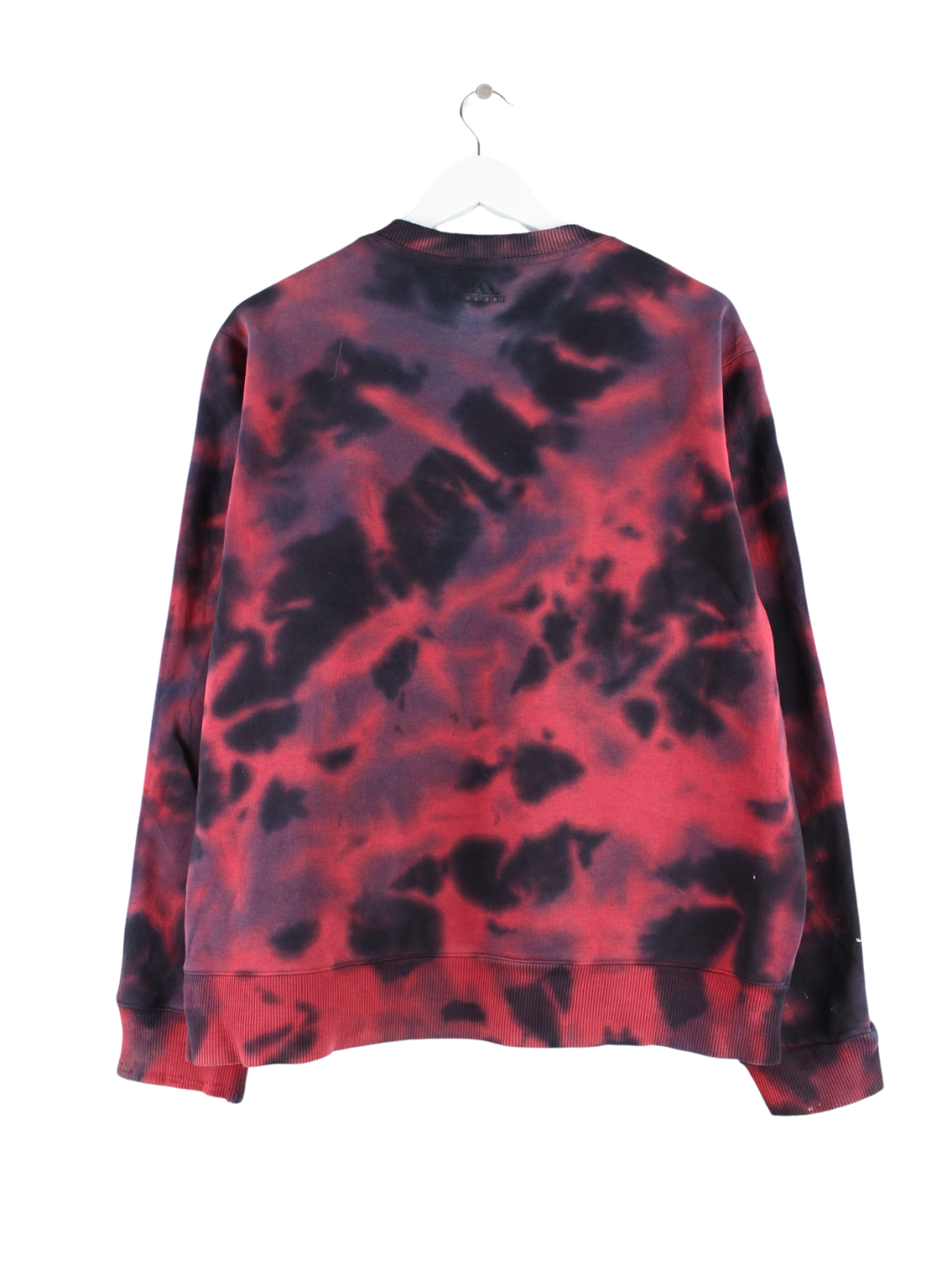 Adidas y2k Embroidered Tie Dye Sweater Red M Peeces