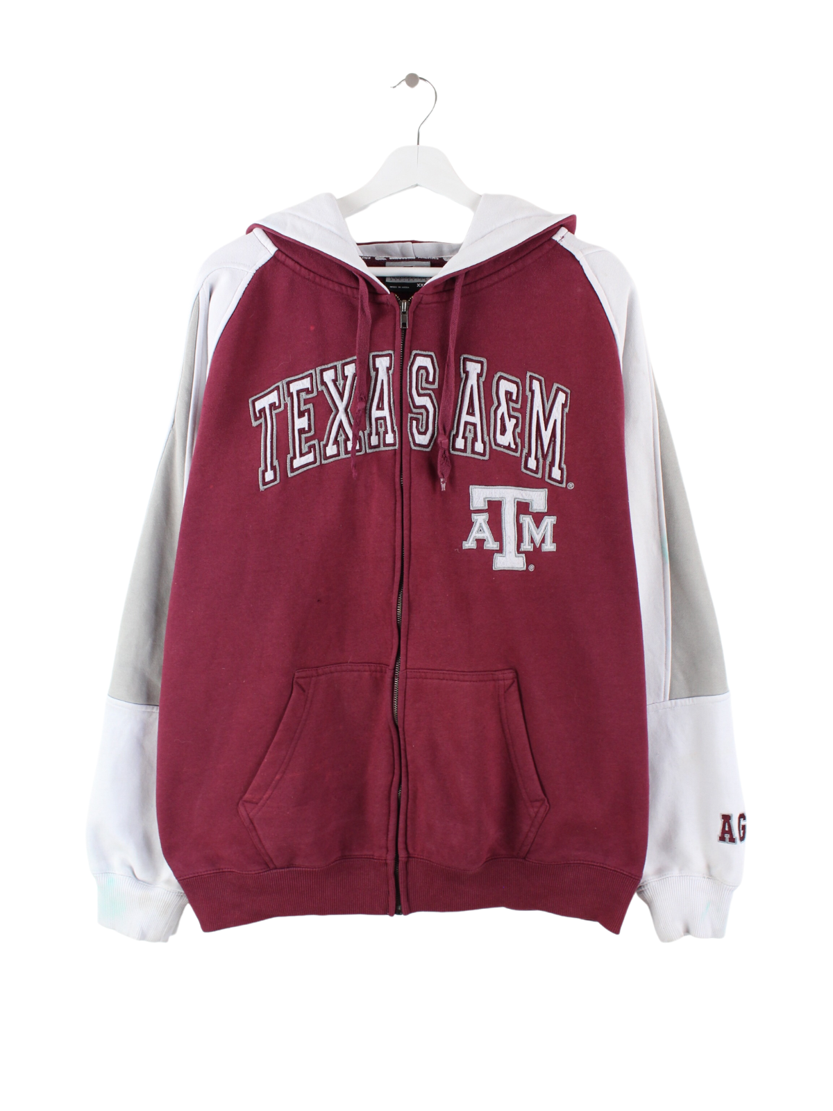 Colosseum Athletics Texas A M Zip Hoodie Red XXL Peeces