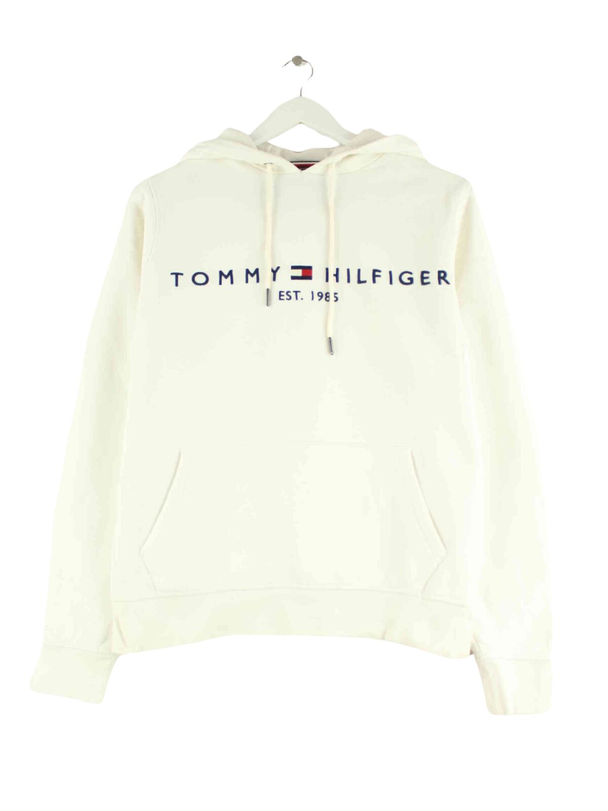 Tommy Hilfiger Embroidered Hoodie Weiß S (front image)