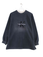 Calvin Klein y2k Embroidered Sweater Grau M (front image)
