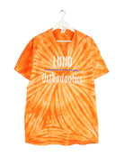 Gildan y2k Orthodentist Print T-Shirt Orange XL (front image)