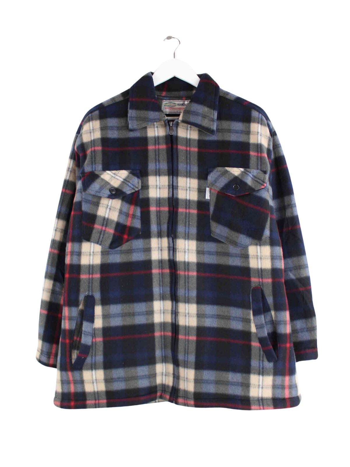 Vintage y2k flannel fleece jacket multicolor L – Peeces