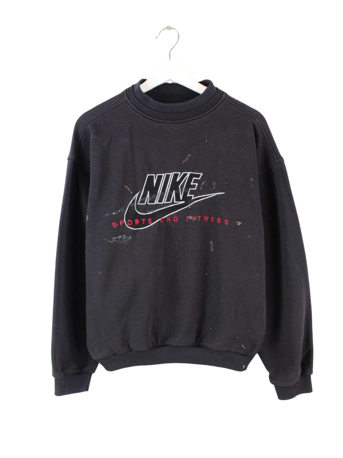 Nike 90s Embroidered Sweater Black S Peeces