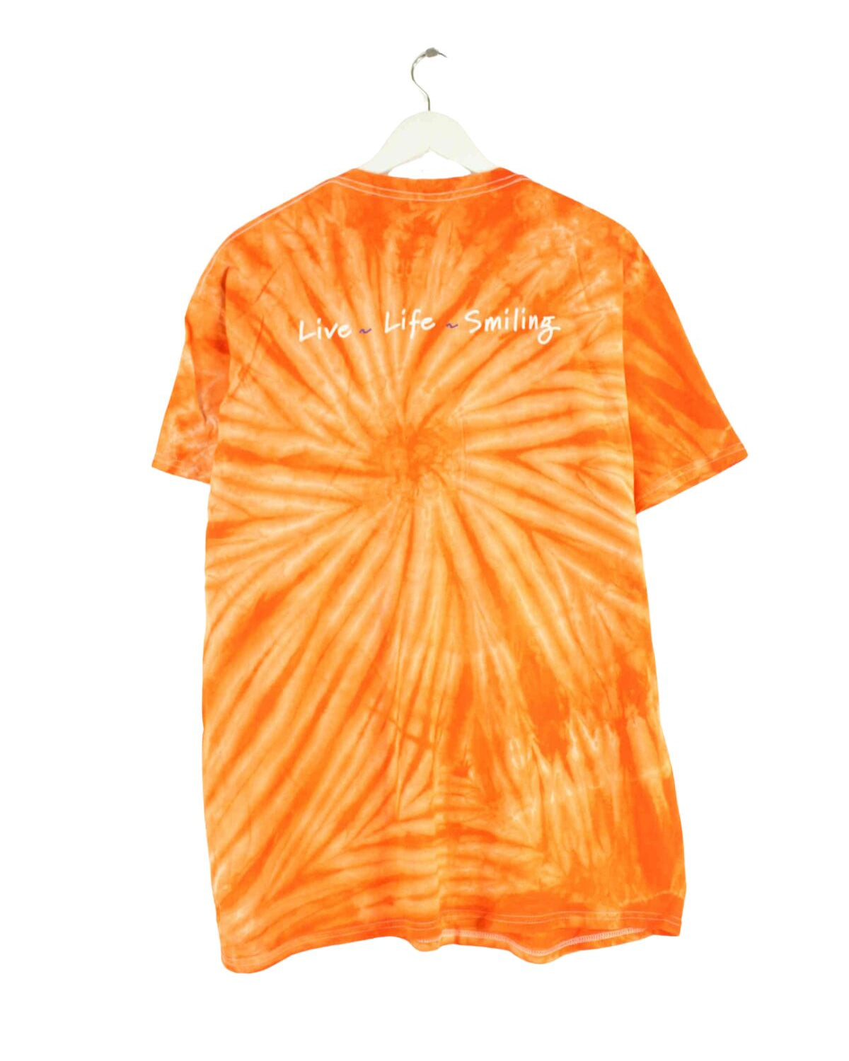 Gildan y2k Orthodentist Print T-Shirt Orange XL (back image)