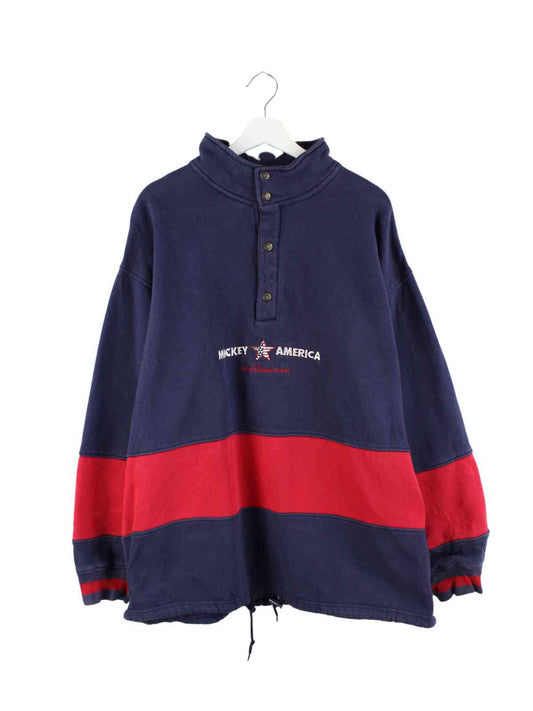 Disney 90s Embroidered Sweater Blau XXL