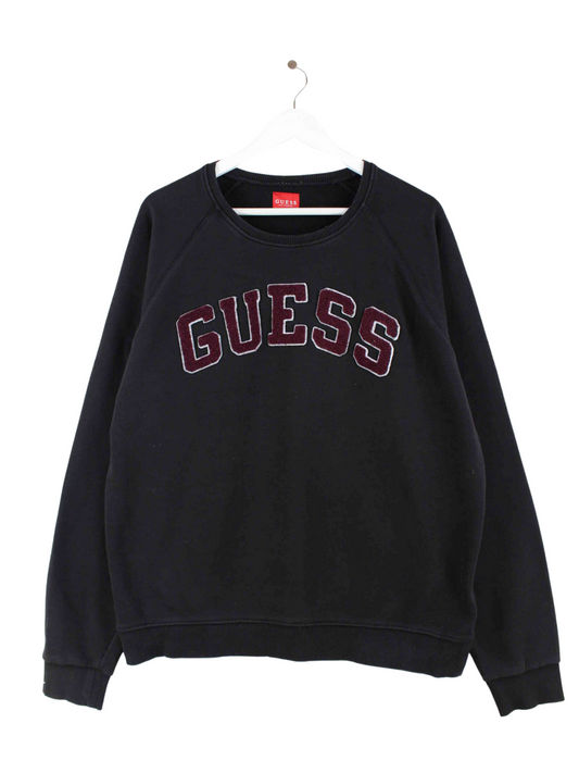 Guess Logo Sweater Schwarz L