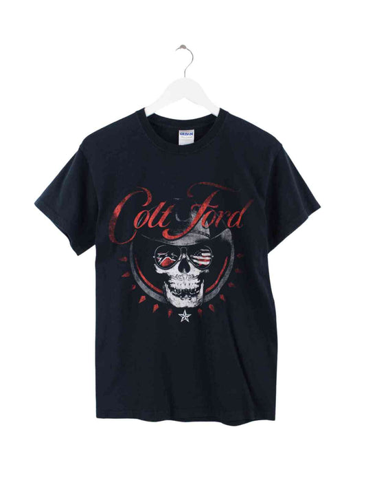 Gildan Colt Ford Print T-Shirt Schwarz S