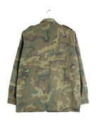Vintage Camouflage Army Jacke Grün S (back image)