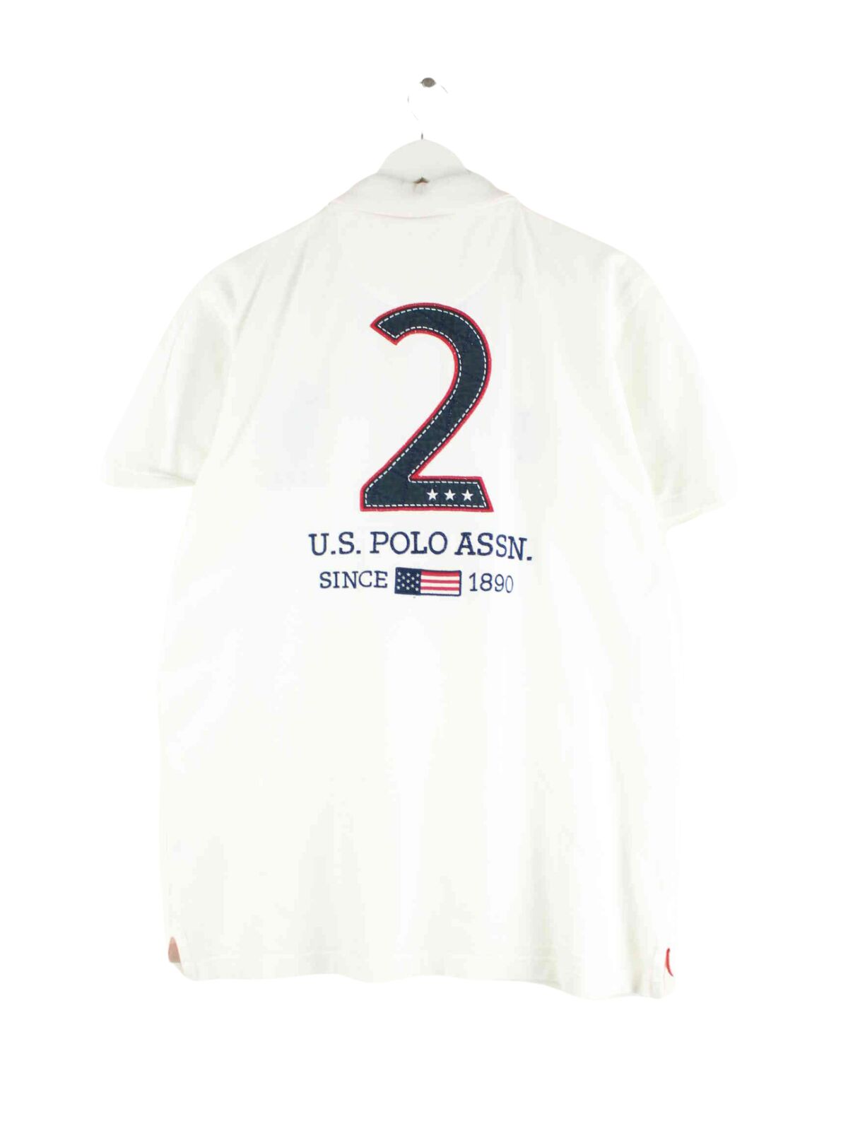 U.S. Polo ASSN. Embroidered Polo Weiß L (back image)