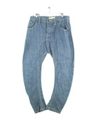 Vintage y2k Drop Crotch Jeans Blau W36 L36 (front image)