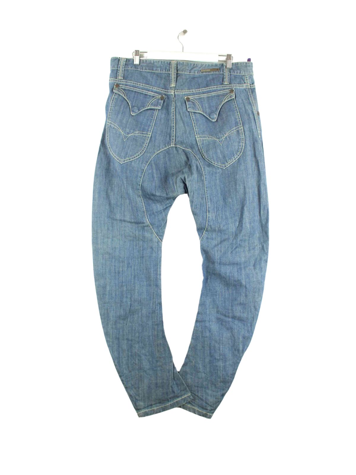Vintage y2k Drop Crotch Jeans Blau W36 L36 (back image)