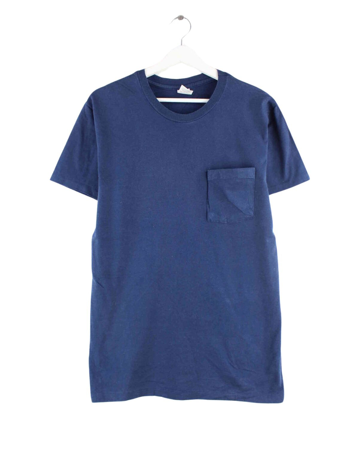Hanes y2k Basic Single Stitched T-Shirt Blau M (front image)