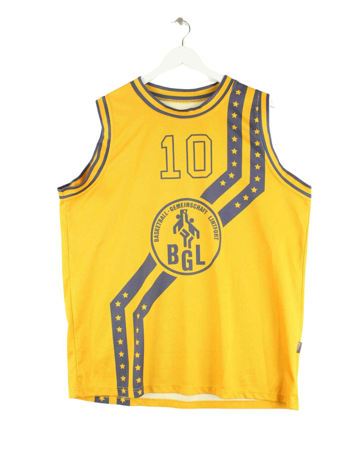 Vintage Basketball Jersey Gelb XL (front image)