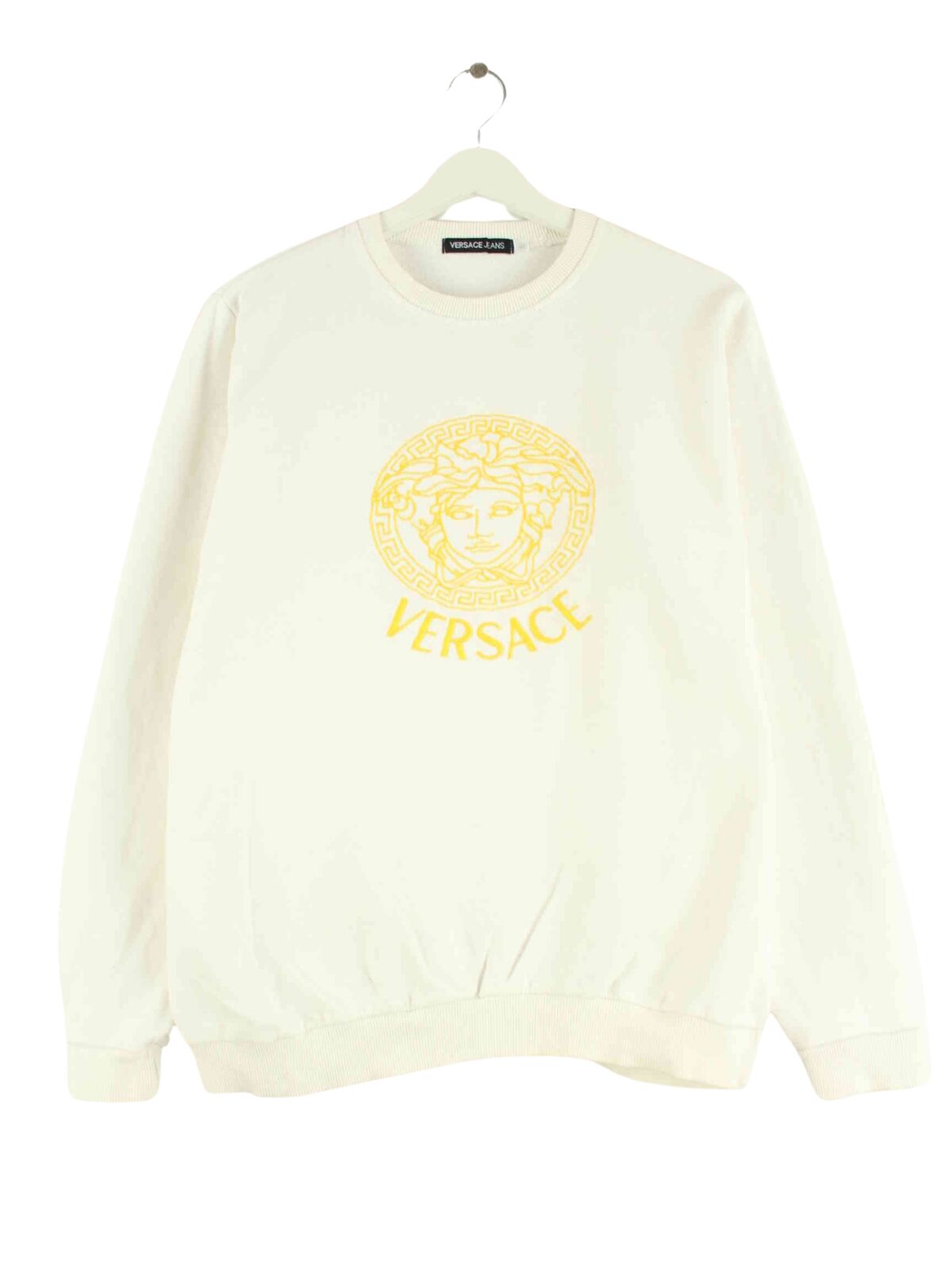 Versace Jeans Embroidered Sweater Weiß M (front image)