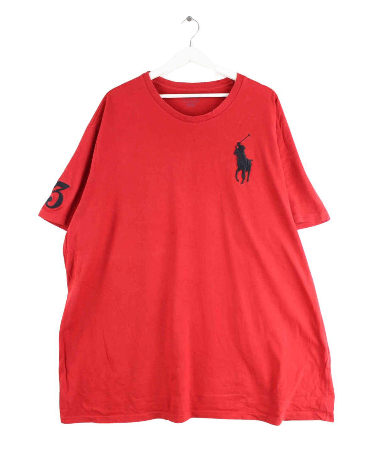 Ralph Lauren Embroidered T-Shirt Rot 3XL (front image)