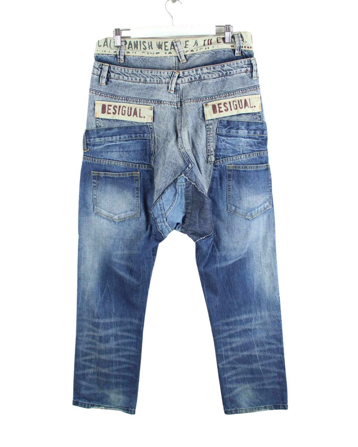 Desigual Crazy Patchwork Jeans Blau W34 L34 (back image)