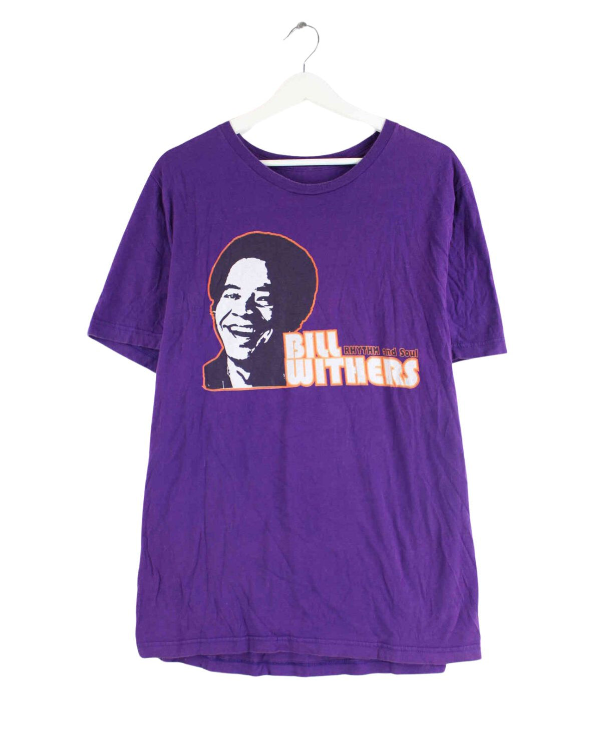 Vintage Bill Withers Print T-Shirt Lila XXL (front image)