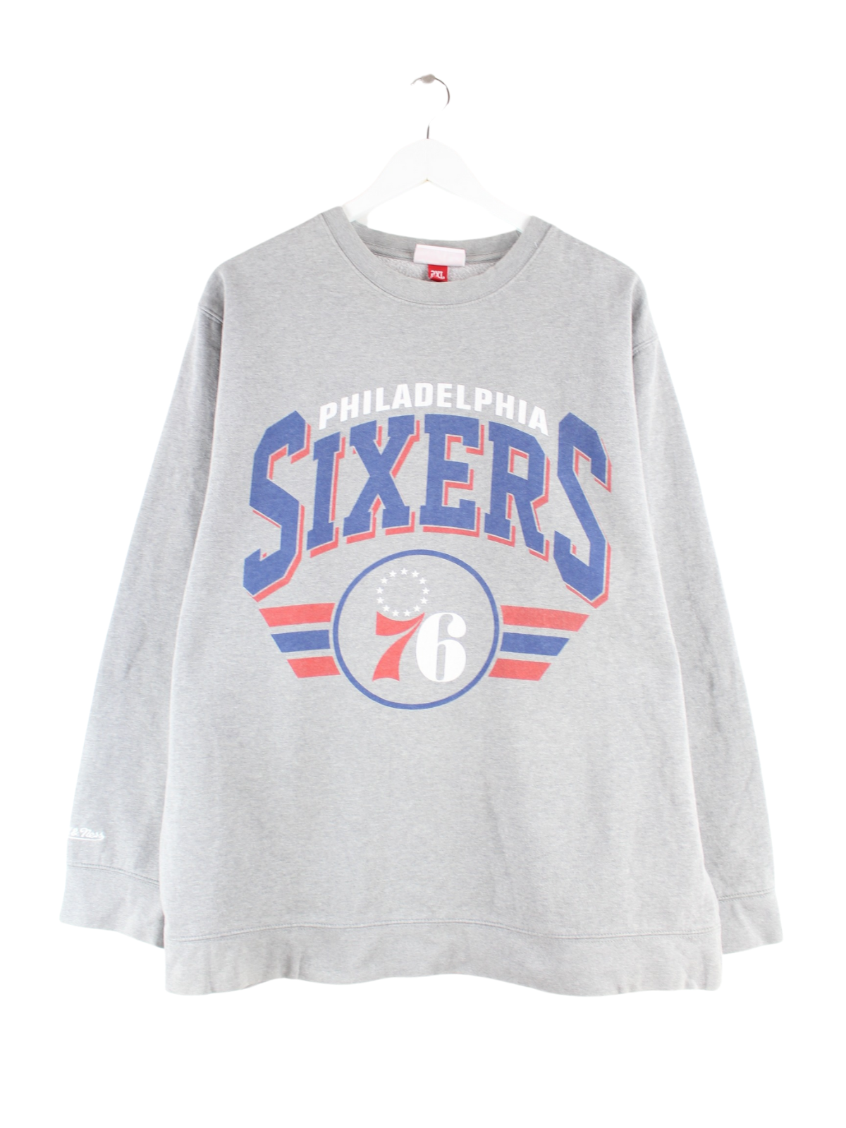 Mitchell Ness Philadelphia Sixers Print Sweater Grey XXL Peeces
