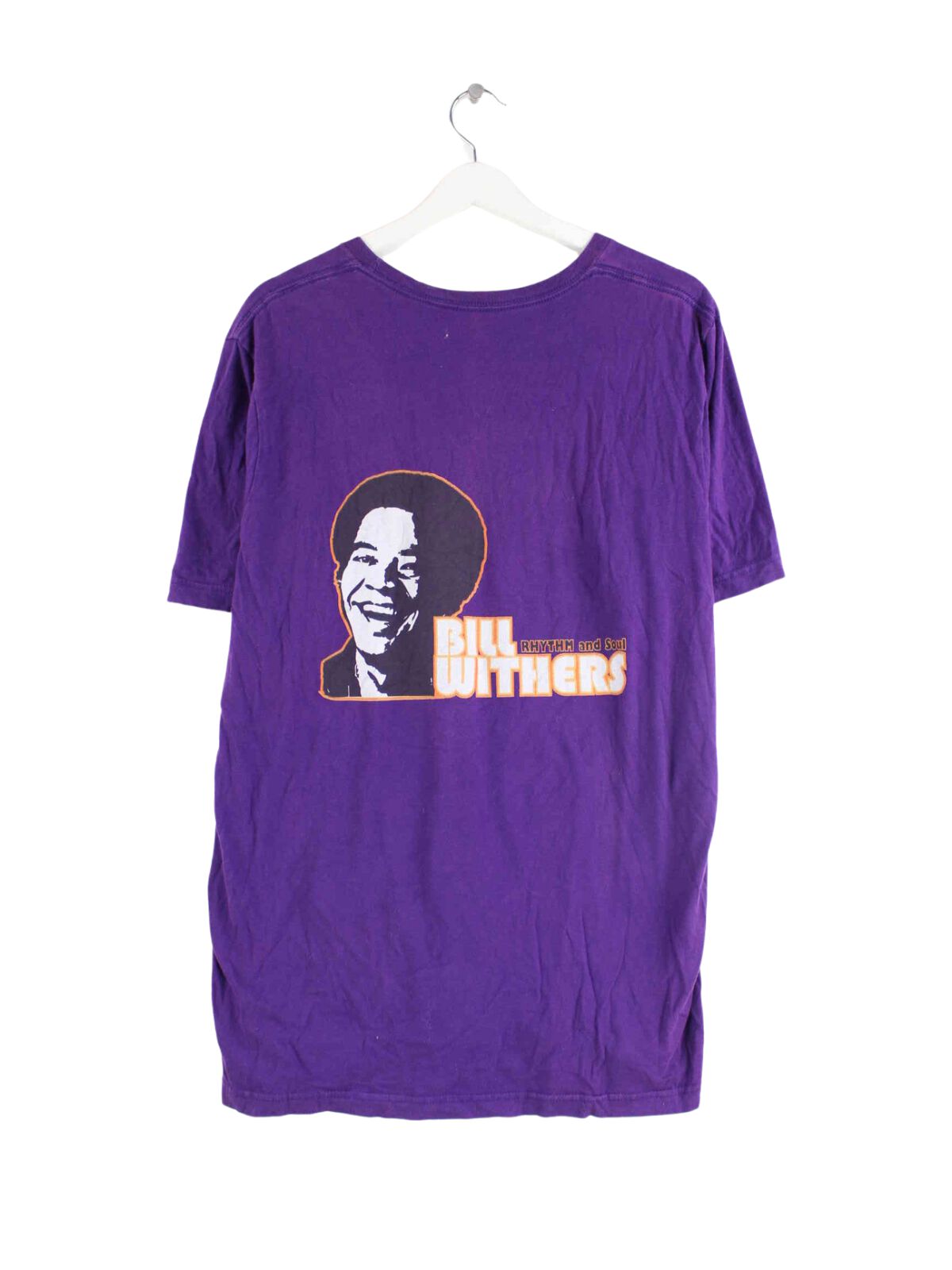 Vintage Bill Withers Print T-Shirt Lila XXL (back image)