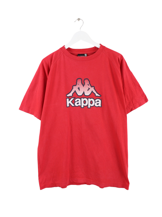 Kappa 90s Print T-Shirt Rot XL