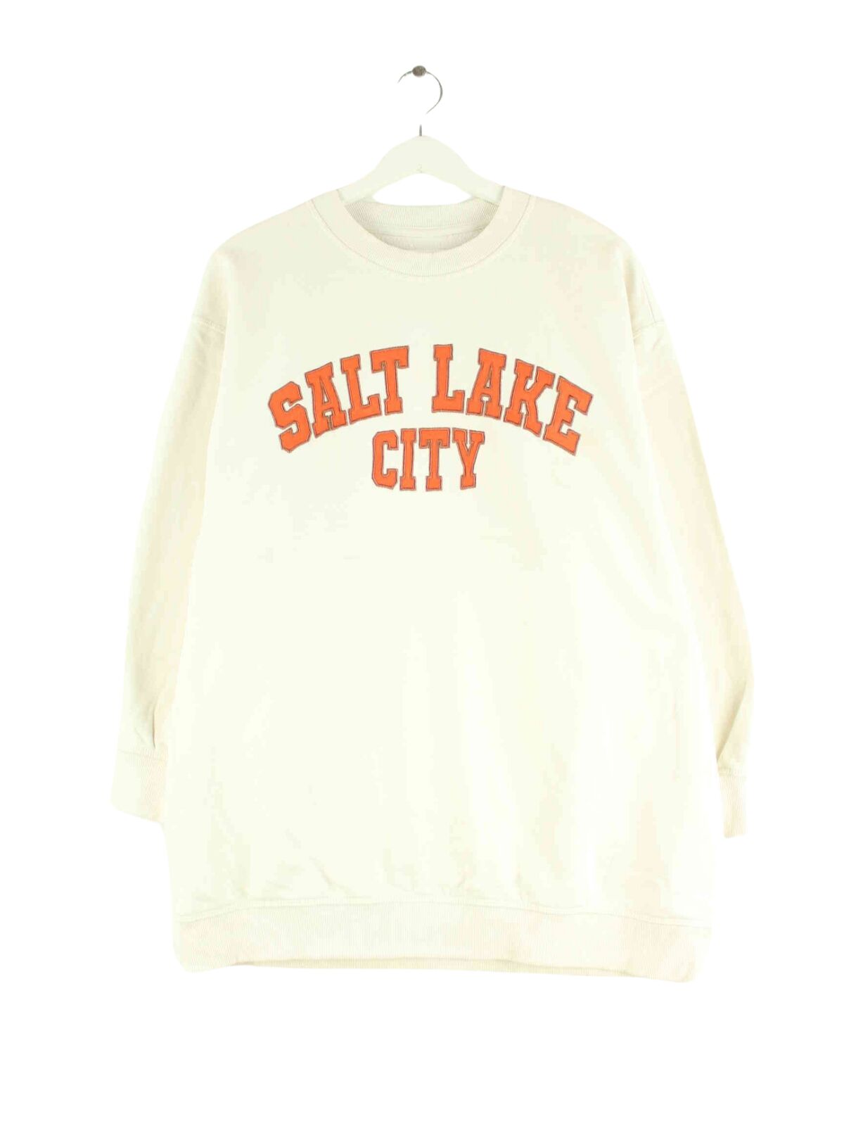 Vintage Salt Lake City Embroidered Sweater Beige M (front image)