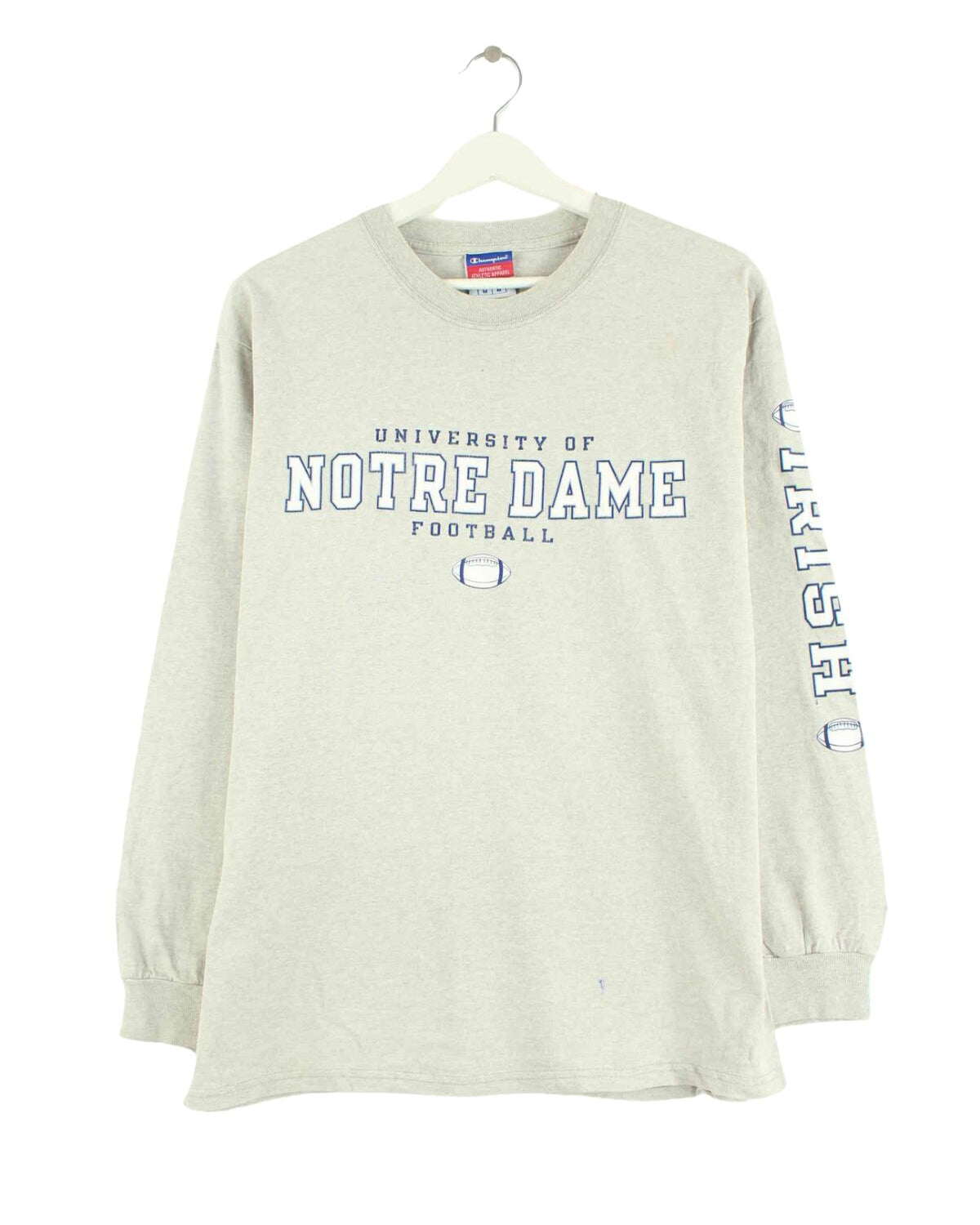 Champion Notre Dame University Print Sweatshirt Grau M (front image)
